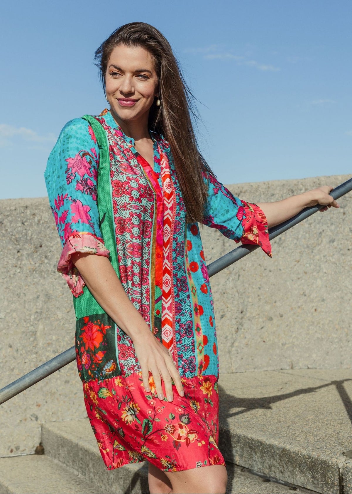 Symphony Shirt Dress in Summer Dreams