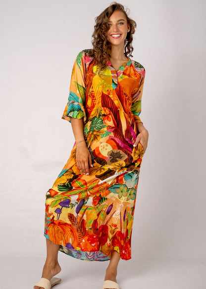 Jubilee Dress in Forest Floor