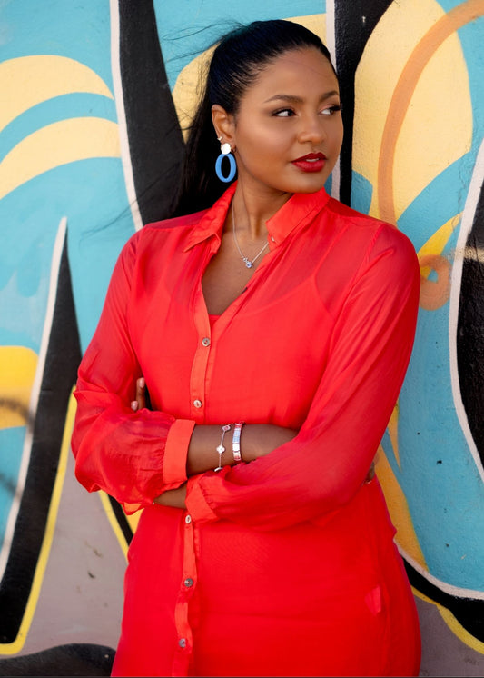 La Seta Dress — Sweet Orange ***PRE-ORDER ETA 27 FEBRUARY 2026***