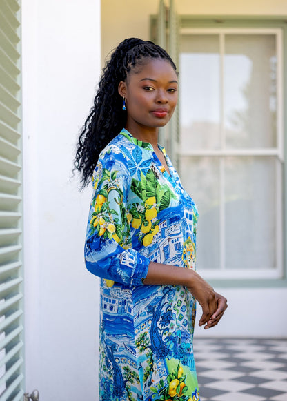 Carli Dress in Santorini