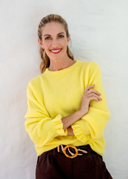 Petal Knit in Soft Yellow