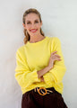 Petal Knit in Soft Yellow