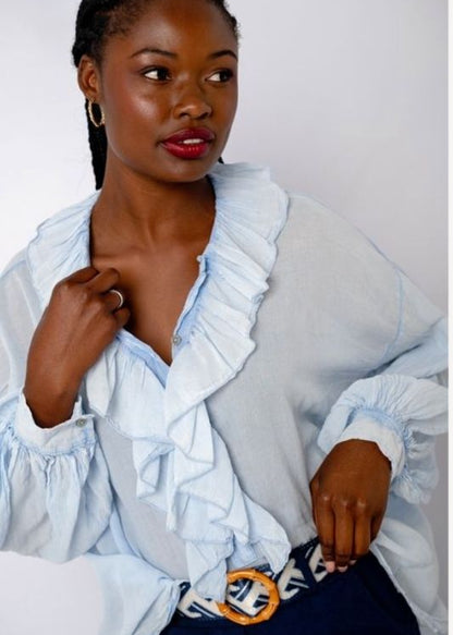 Duchess Top in Blue