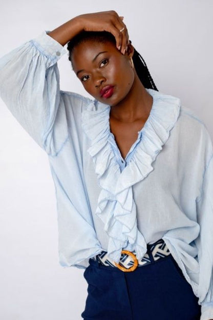 Duchess Top in Blue