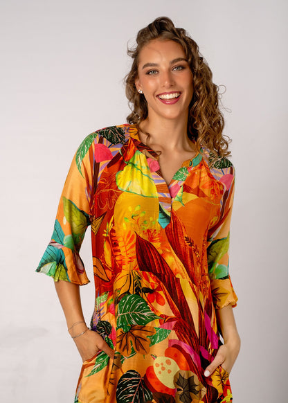 Jubilee Dress in Forest Floor