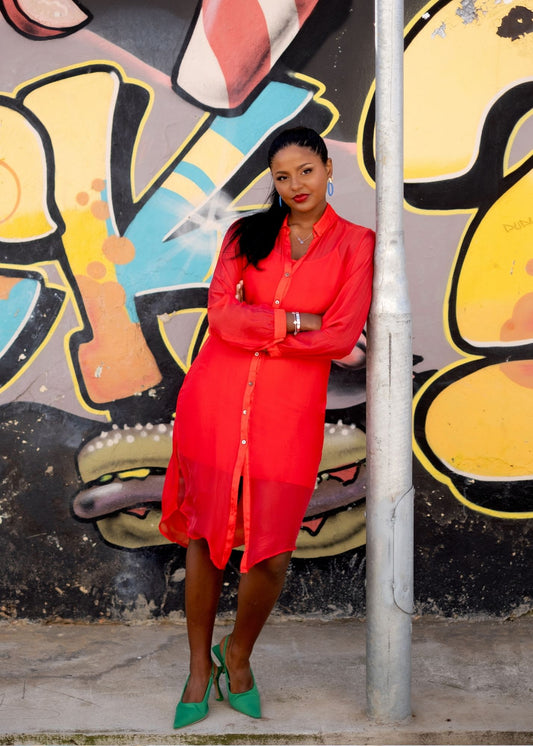 La Seta Dress — Sweet Orange