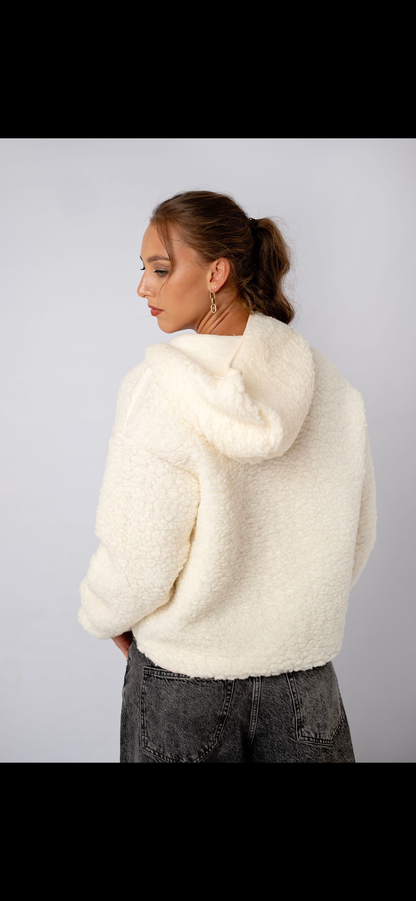 Teddy Jacket in Cream