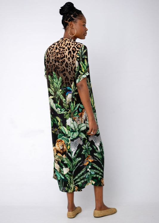 Maxine Dress in Sunset Toucan