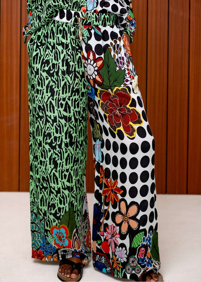 Unice Pants Suit in Burst of Colour Explosion