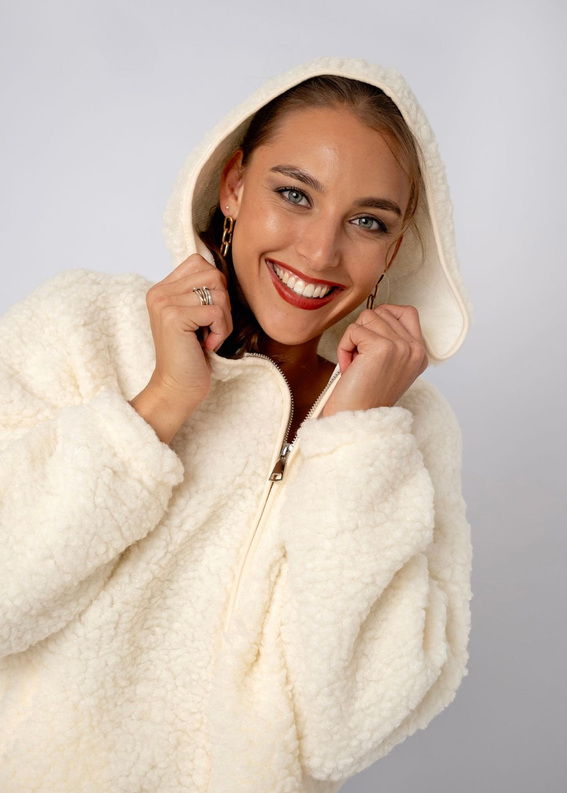 Teddy Jacket in Cream