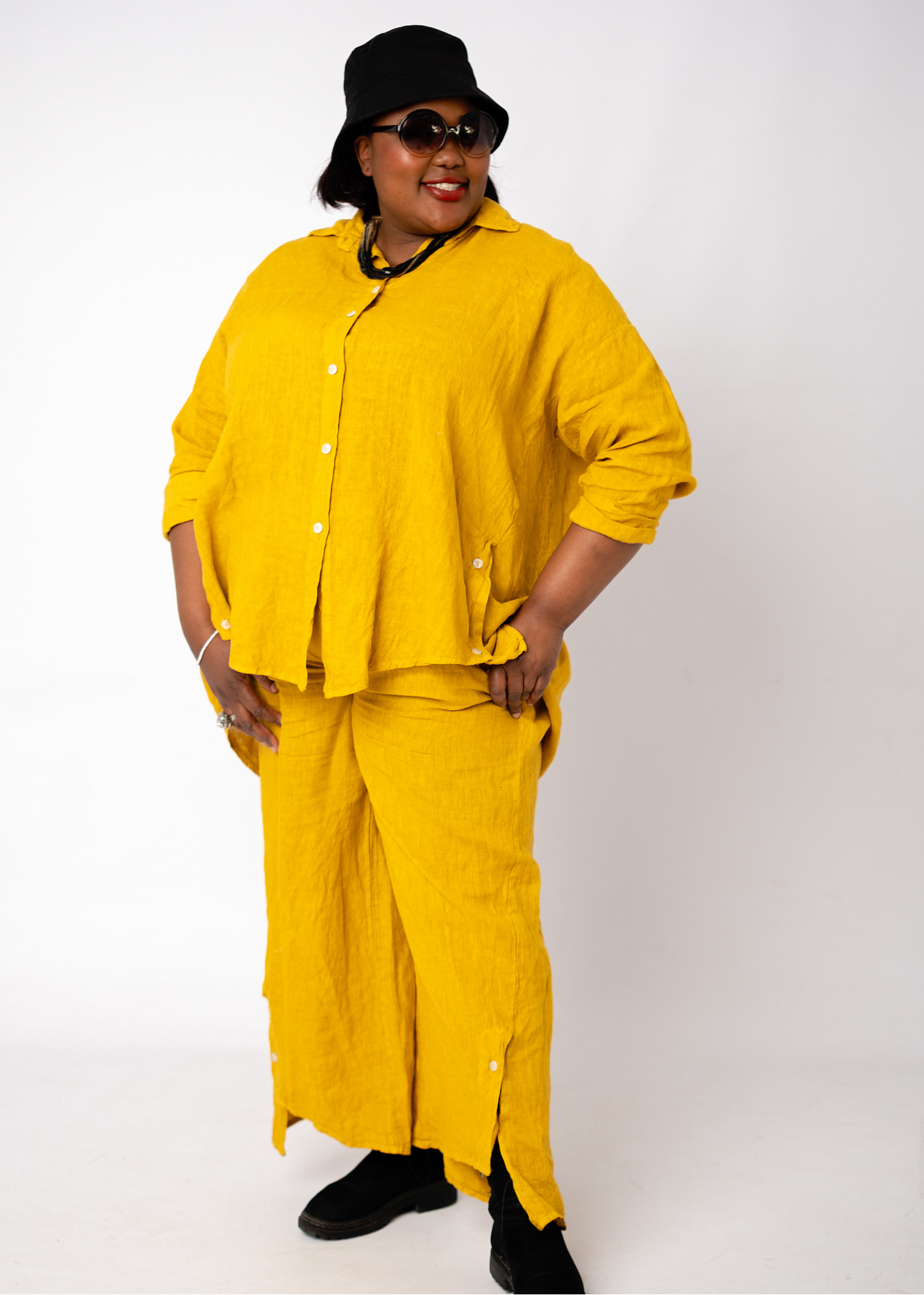 Bonnie blouse in Mustard