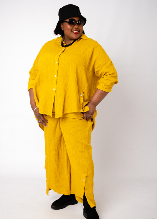 Bonnie blouse in Mustard