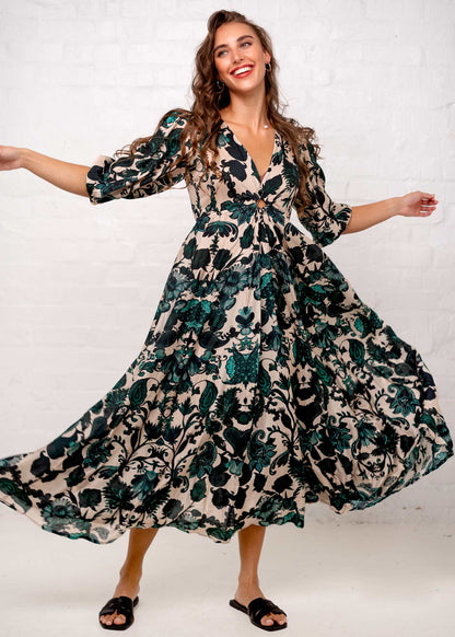 Napoli Dress in Secret Garden