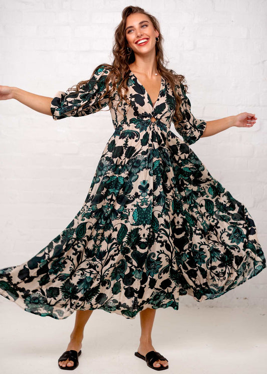 Napoli Dress in Secret Garden