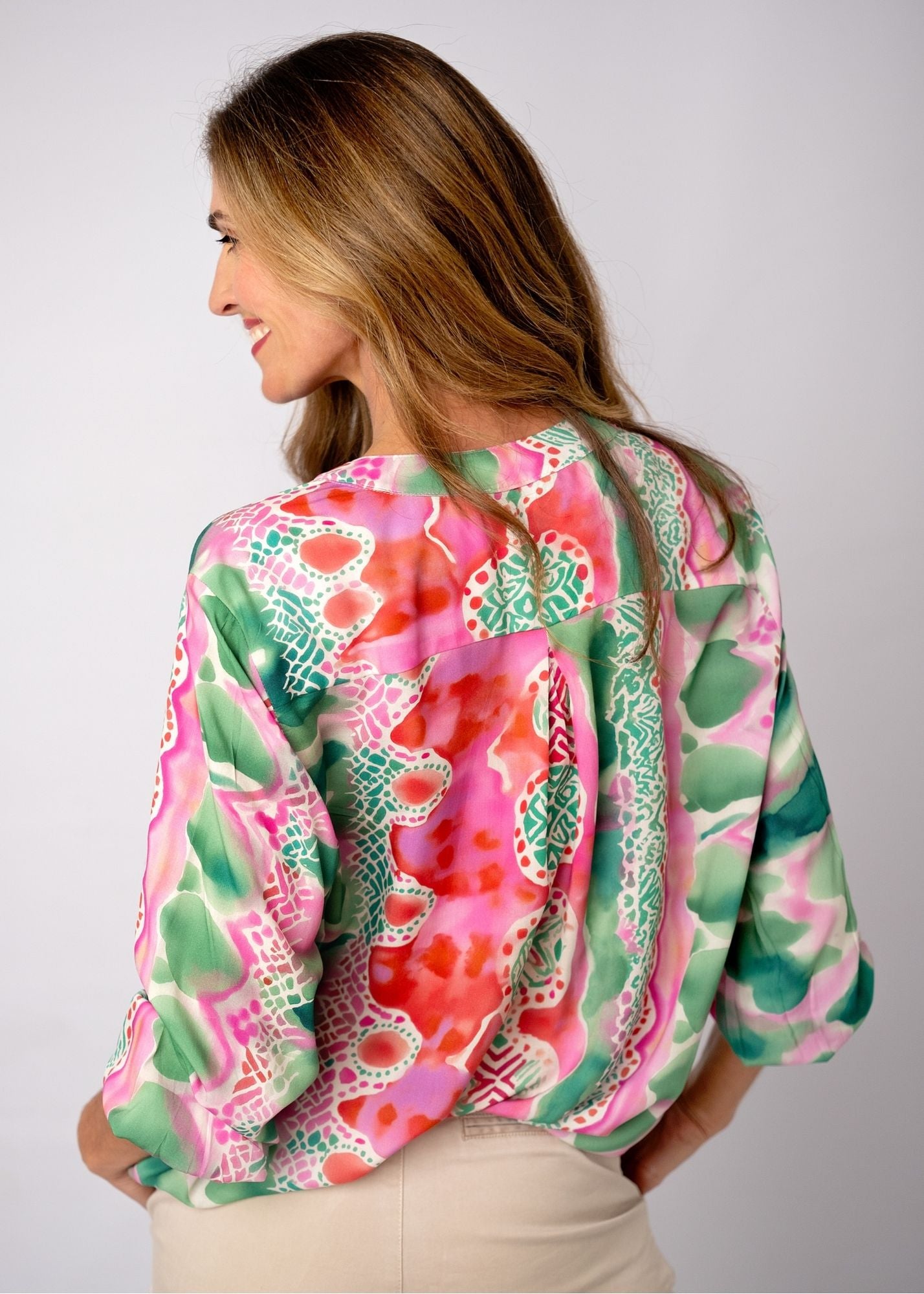 Lauren Comfy Top in Watermelon Smudge
