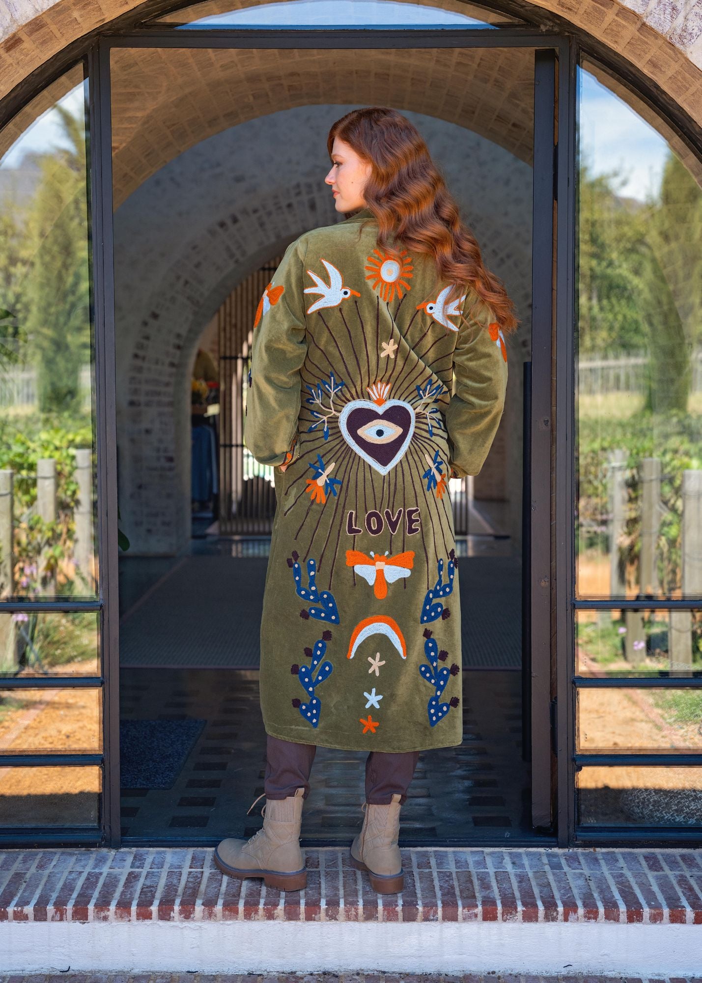 The Love Jacket in Green Peace (Long)
