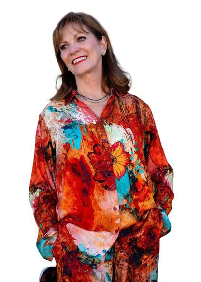 Sufi shirt in Pimento