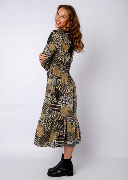 Nina Dress in Terra Mosaic