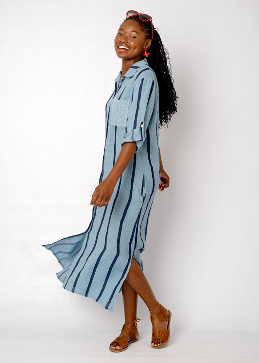 Cara Cara Dress In Azzura