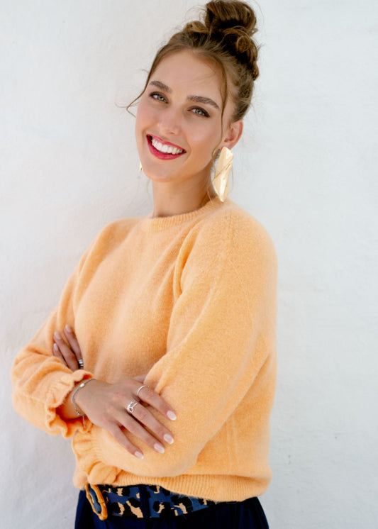 Petal Knit in Apricot Blush