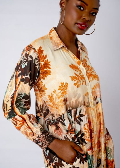 Lyra dress in Casablanca Print