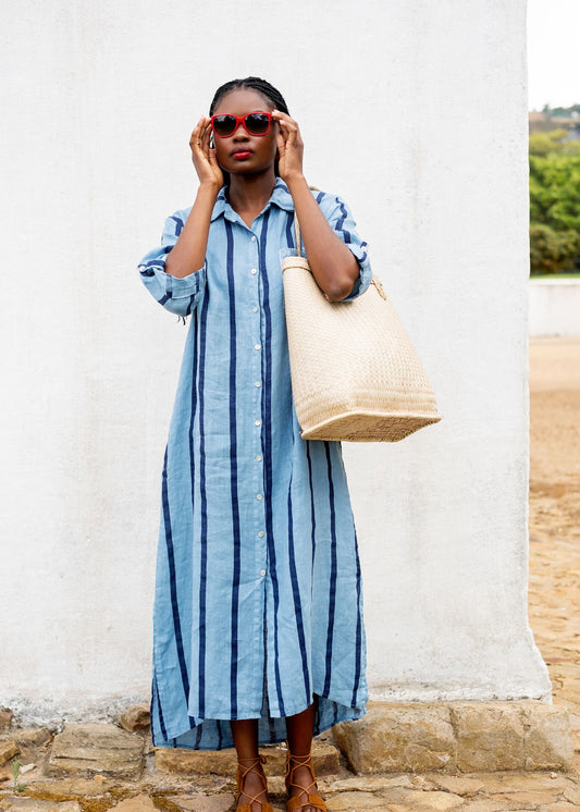 Cara Cara Dress In Azzura