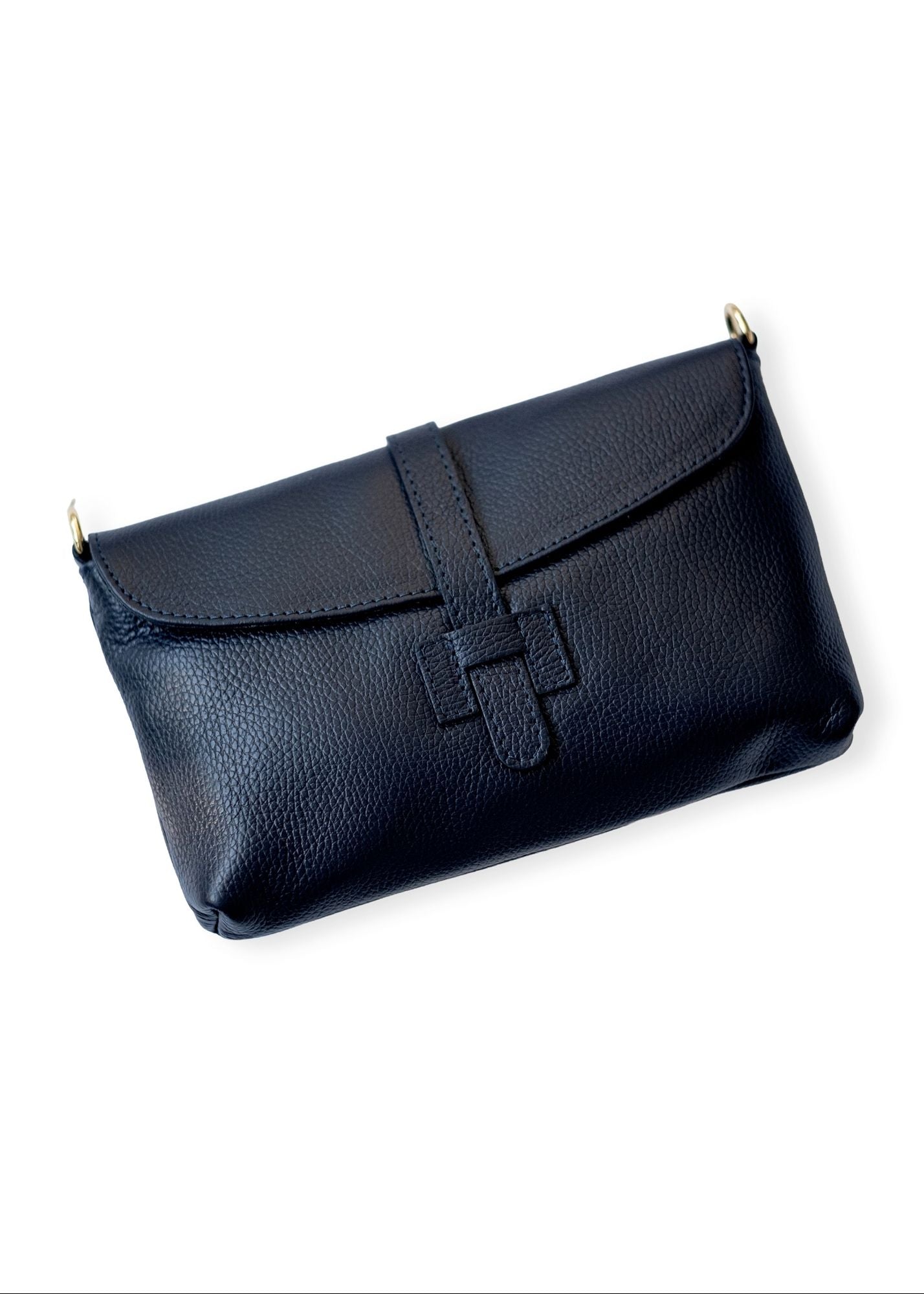 Capri Leather Crossbody Bag – Navy