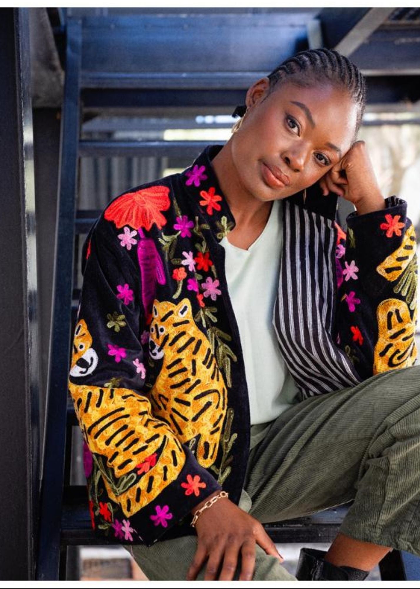 Bengal Jacket in Midnight Bloom