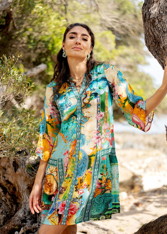 Amalfi Dress in Maldives Mist