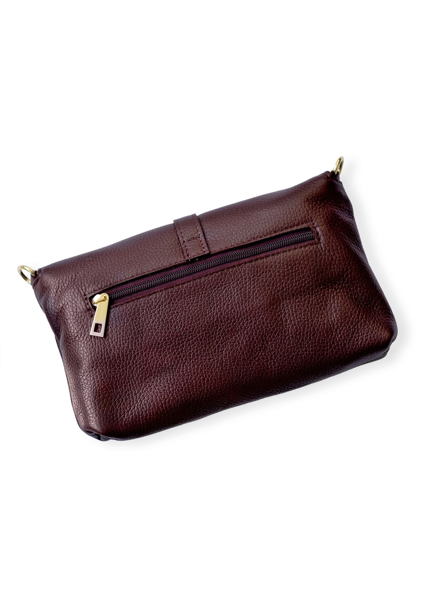 Capri Leather Crossbody Bag – Bordeaux