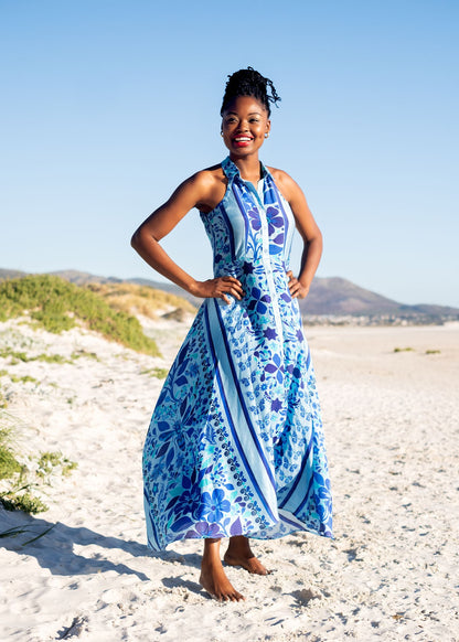 Tracy Dress in Blue Floral