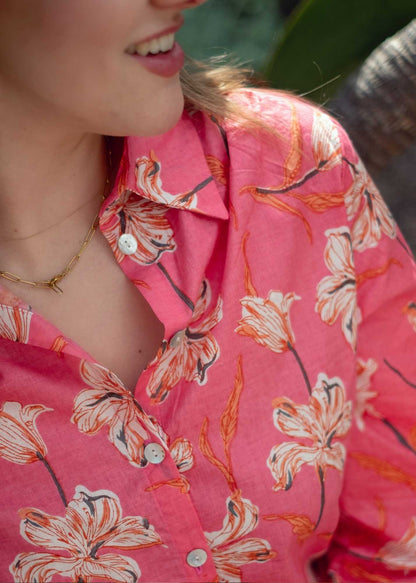 Button down blouse in