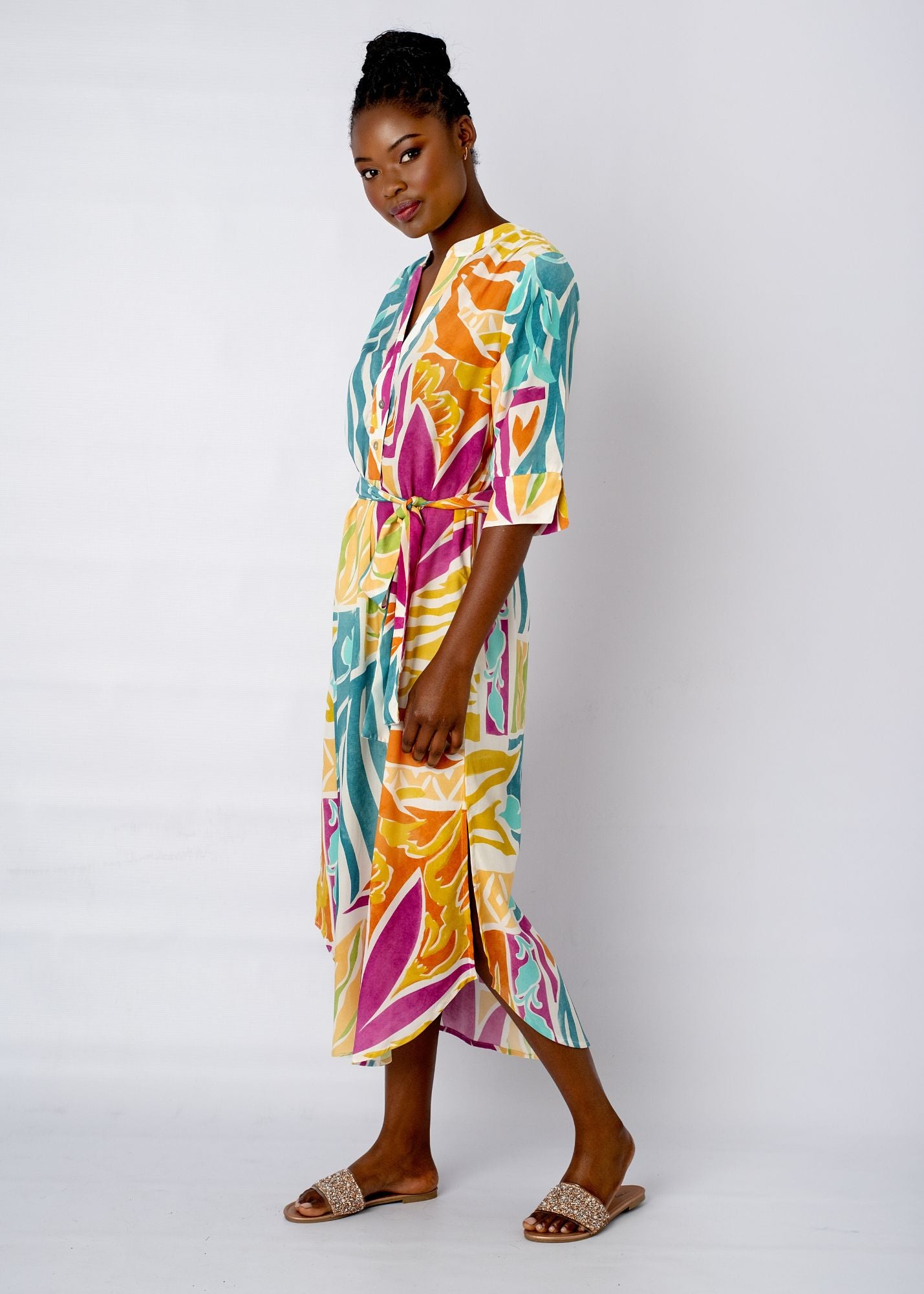 Fergie Cuffed Sleeve  Dress,  Shoreline