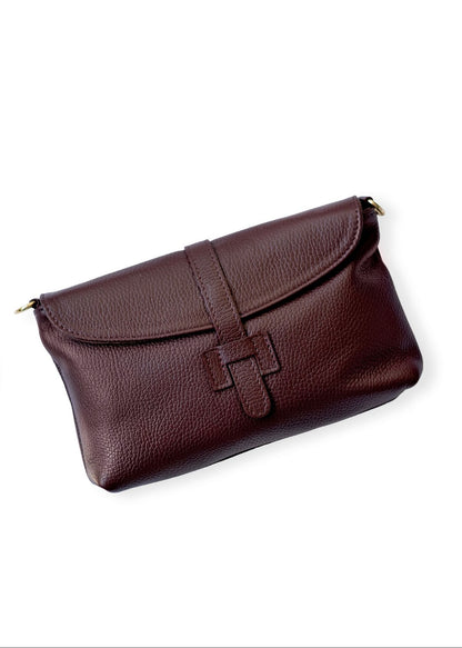 Capri Leather Crossbody Bag – Bordeaux