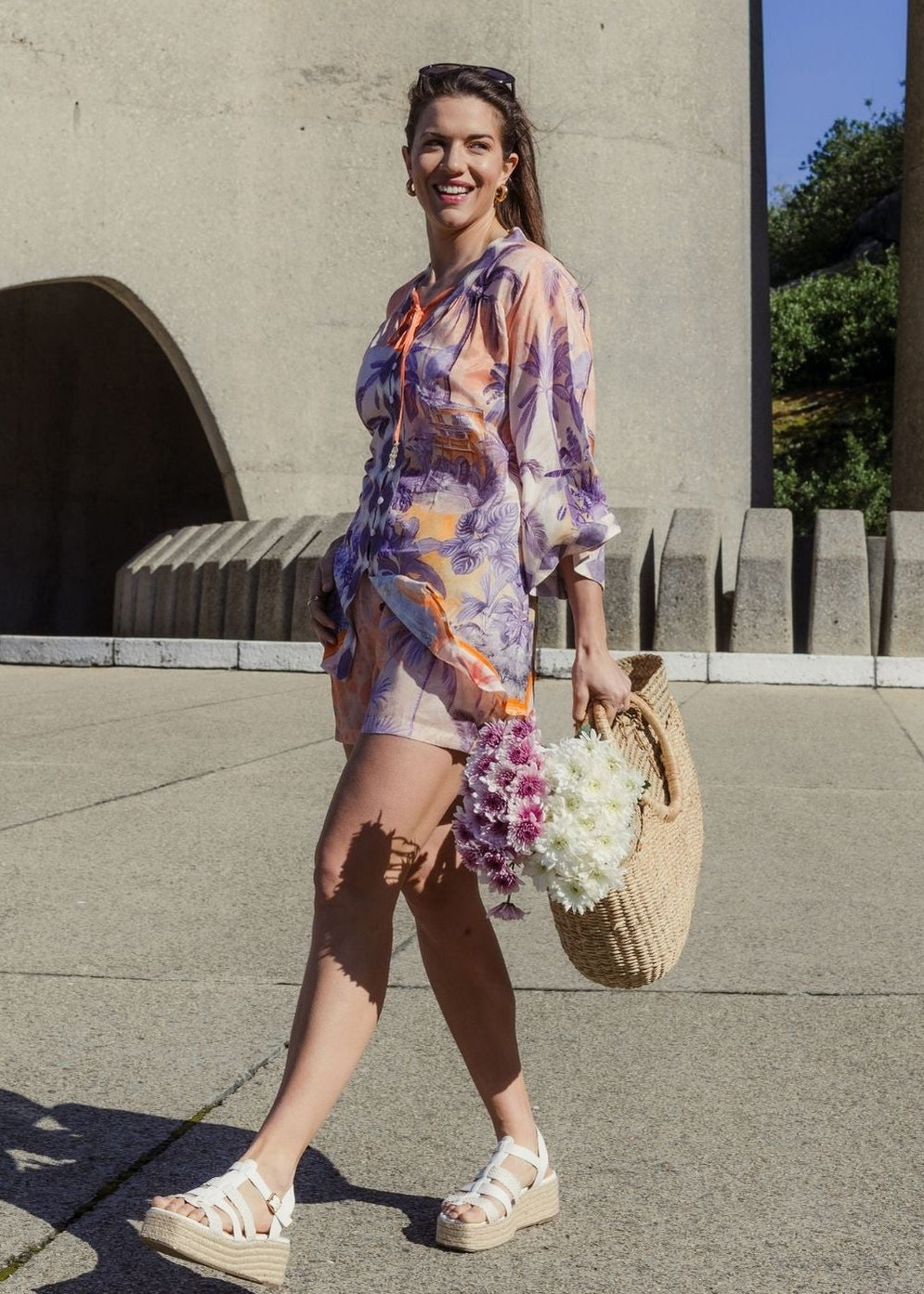 Jenna Pantsuit in Tropical Blush