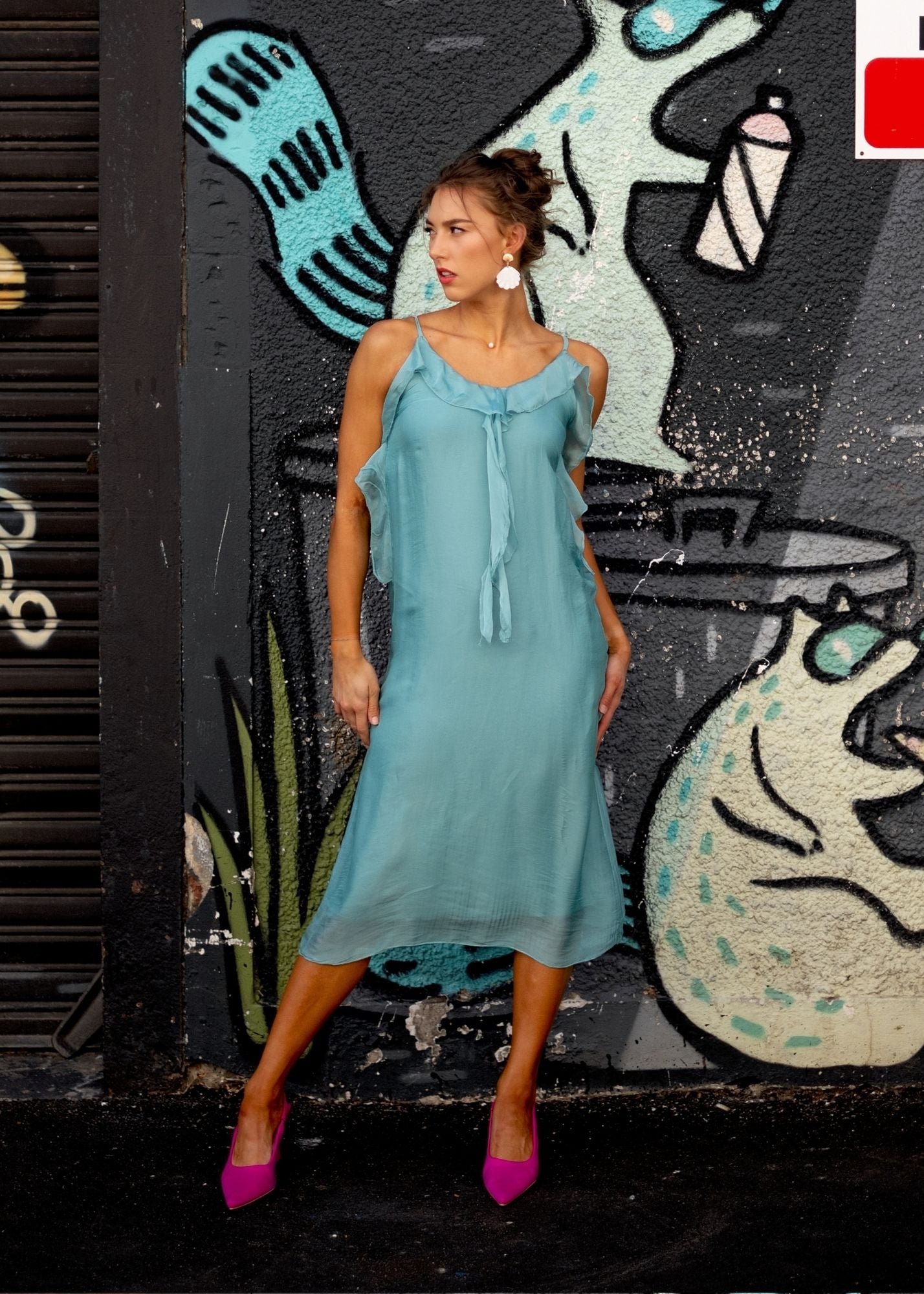Bella Luna Dress — Seagreen Teal