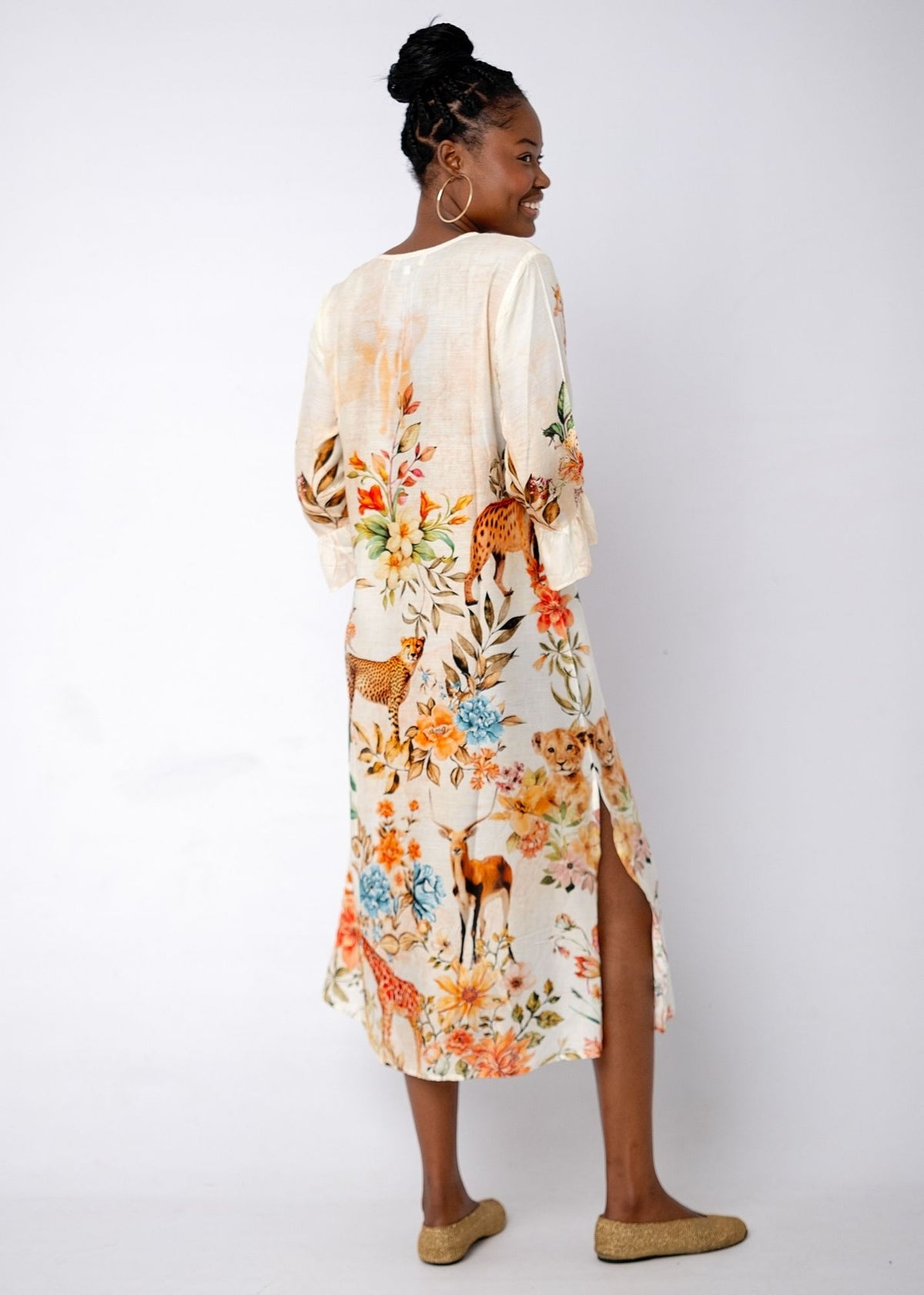 Alia Dress in Wild Plains Cream