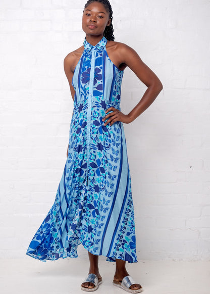 Tracy Dress in Blue Floral