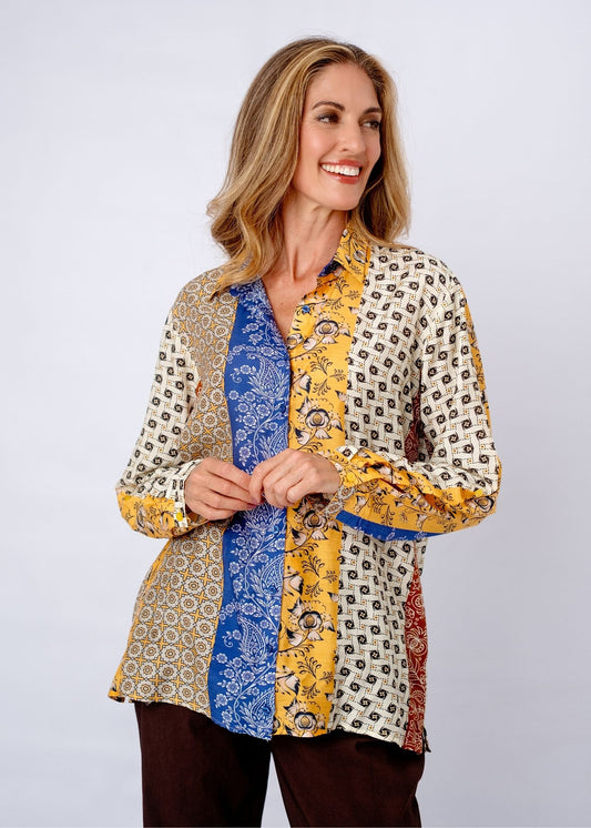 Paloma Shirt in Tangier Tile
