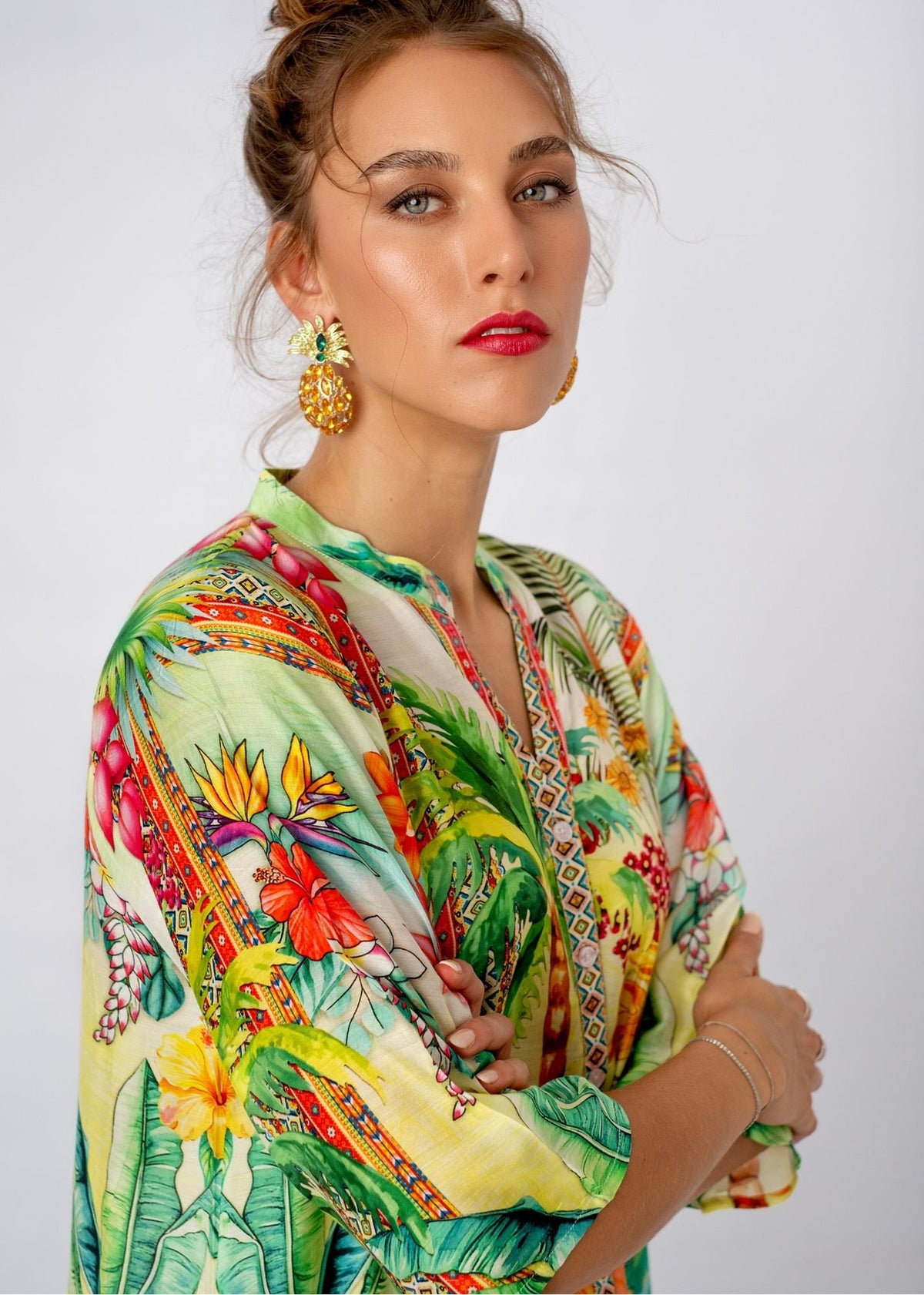 Amalfi Dress in Tropical Island