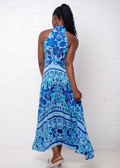 Tracy Dress in Blue Floral