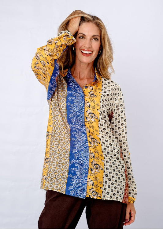 Paloma Shirt in Tangier Tile