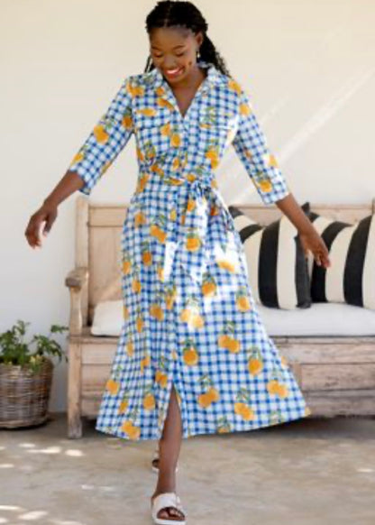 Betty Button dress in Marmalade