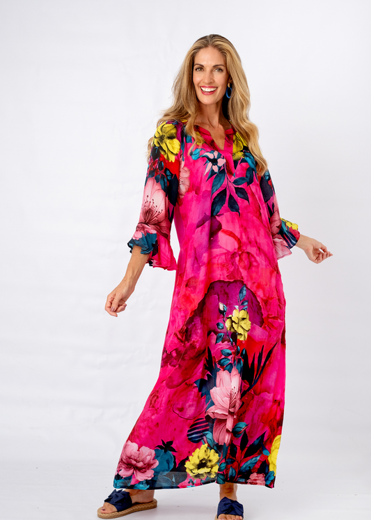 Jubilee Dress in Pink Island