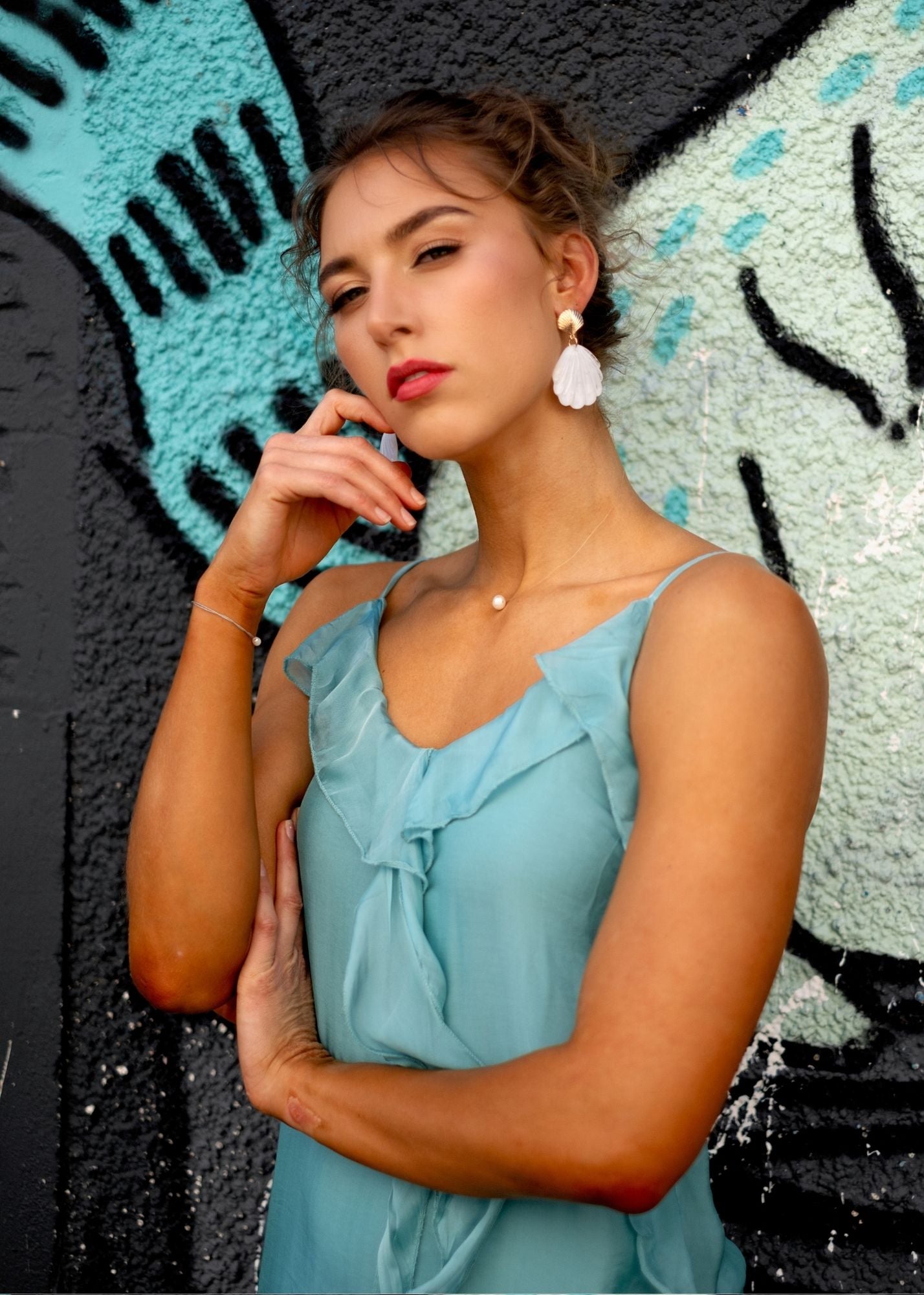 Bella Luna Dress — Seagreen Teal