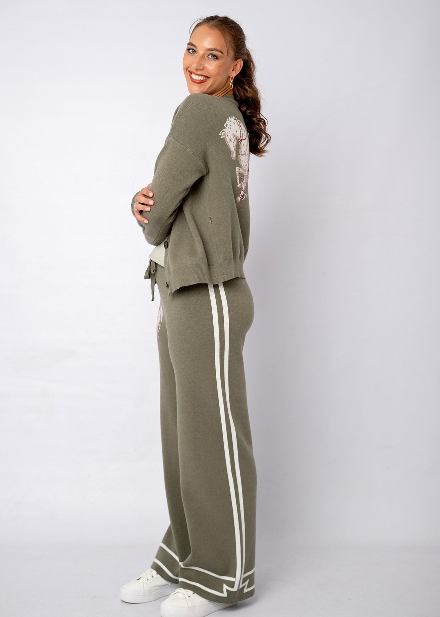 Sage Gallop Knitted Pants