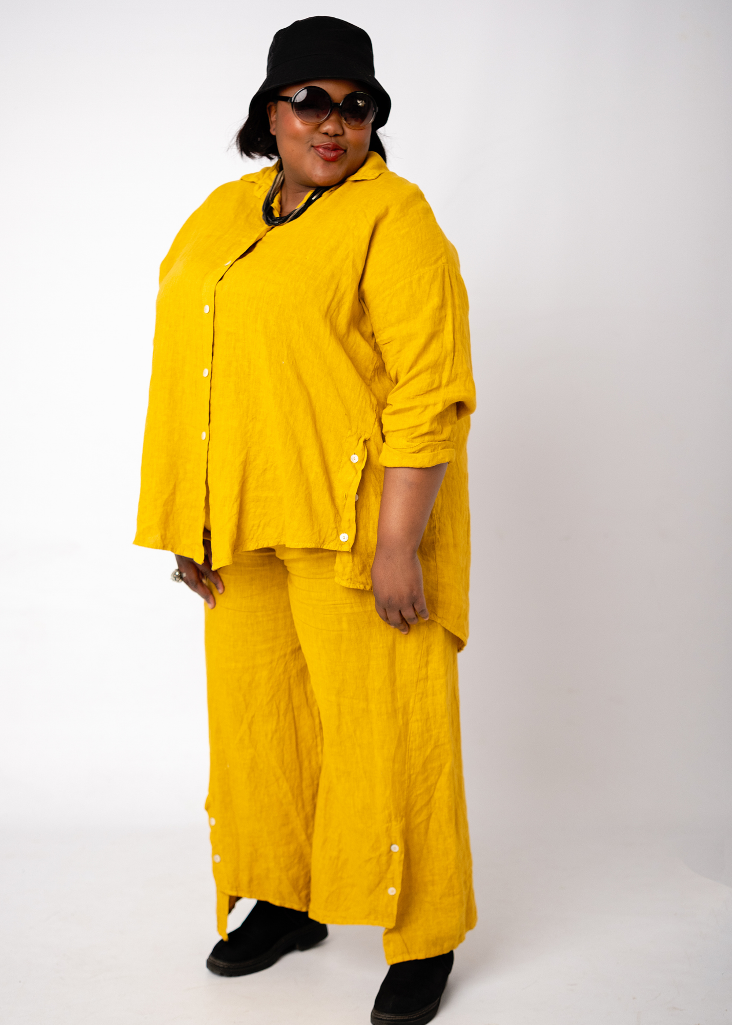 Bonnie blouse in Mustard