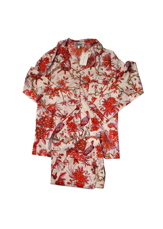 Long PJ Set in Red Birds