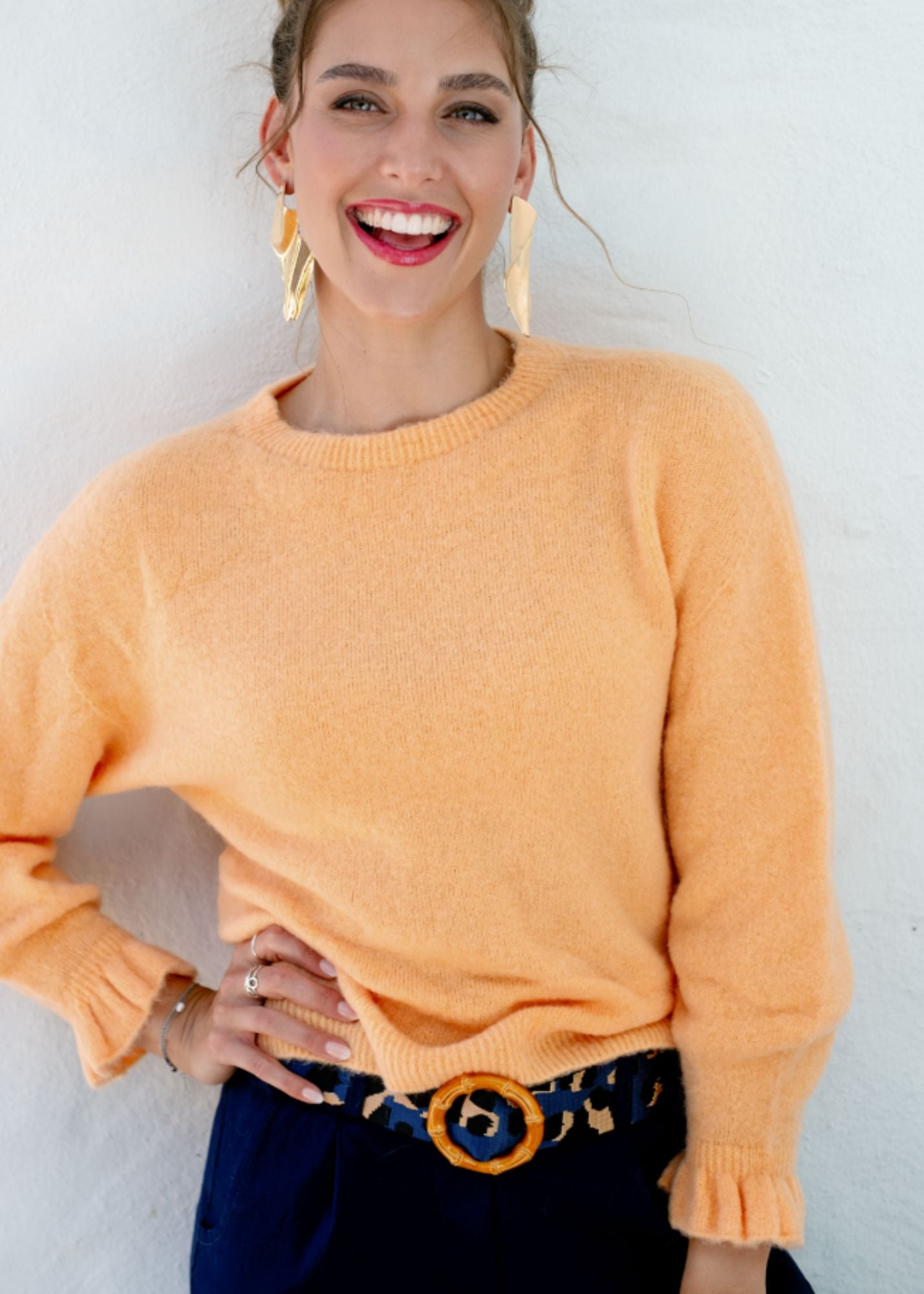 Petal Knit in Apricot Blush