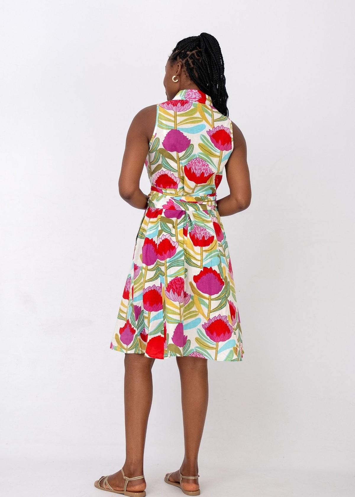 Candy dress in White Protea Tapestry
